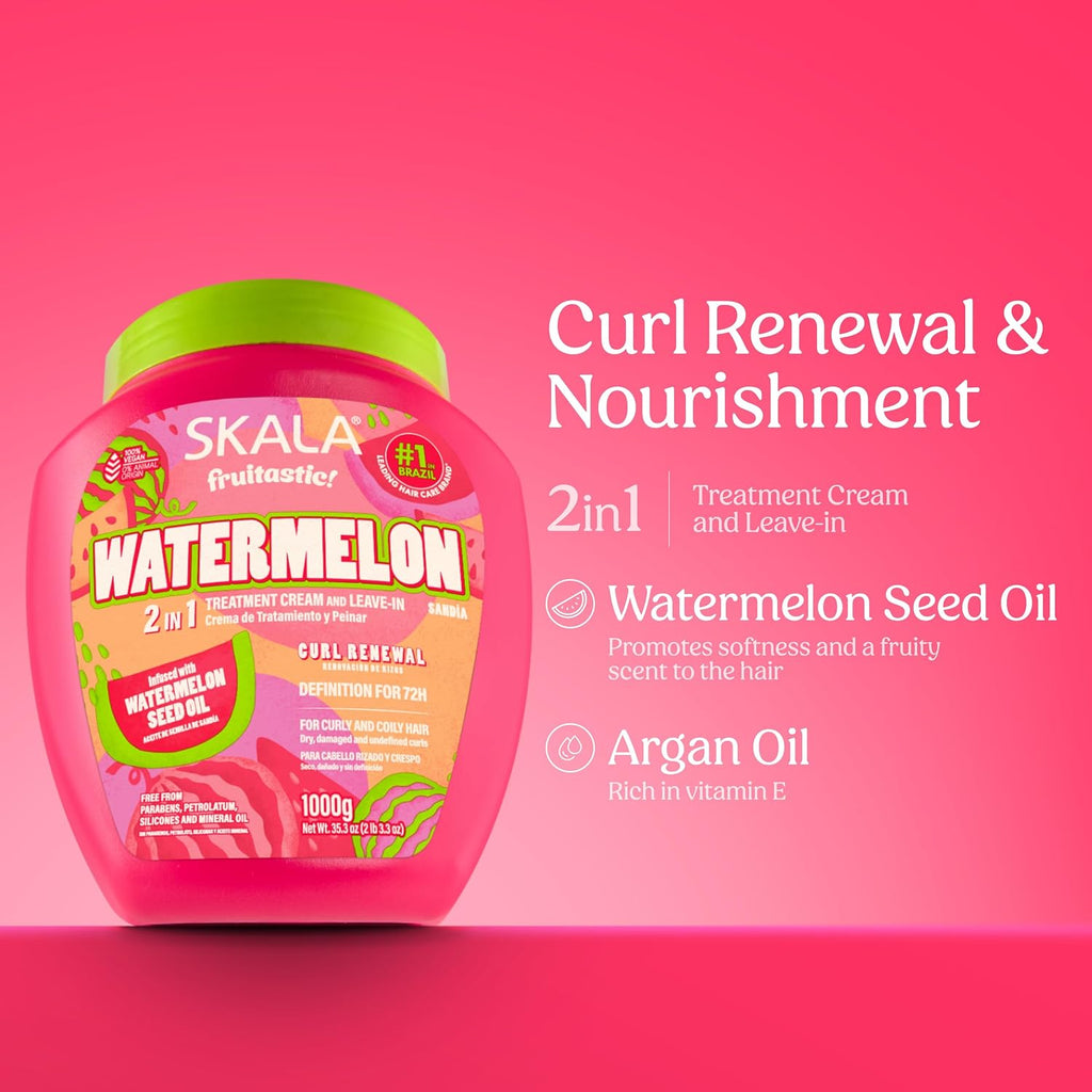 SKALA Fruitastic Watermelon 2-in-1 Treatment Cream for Curly Hair 35.3 Oz