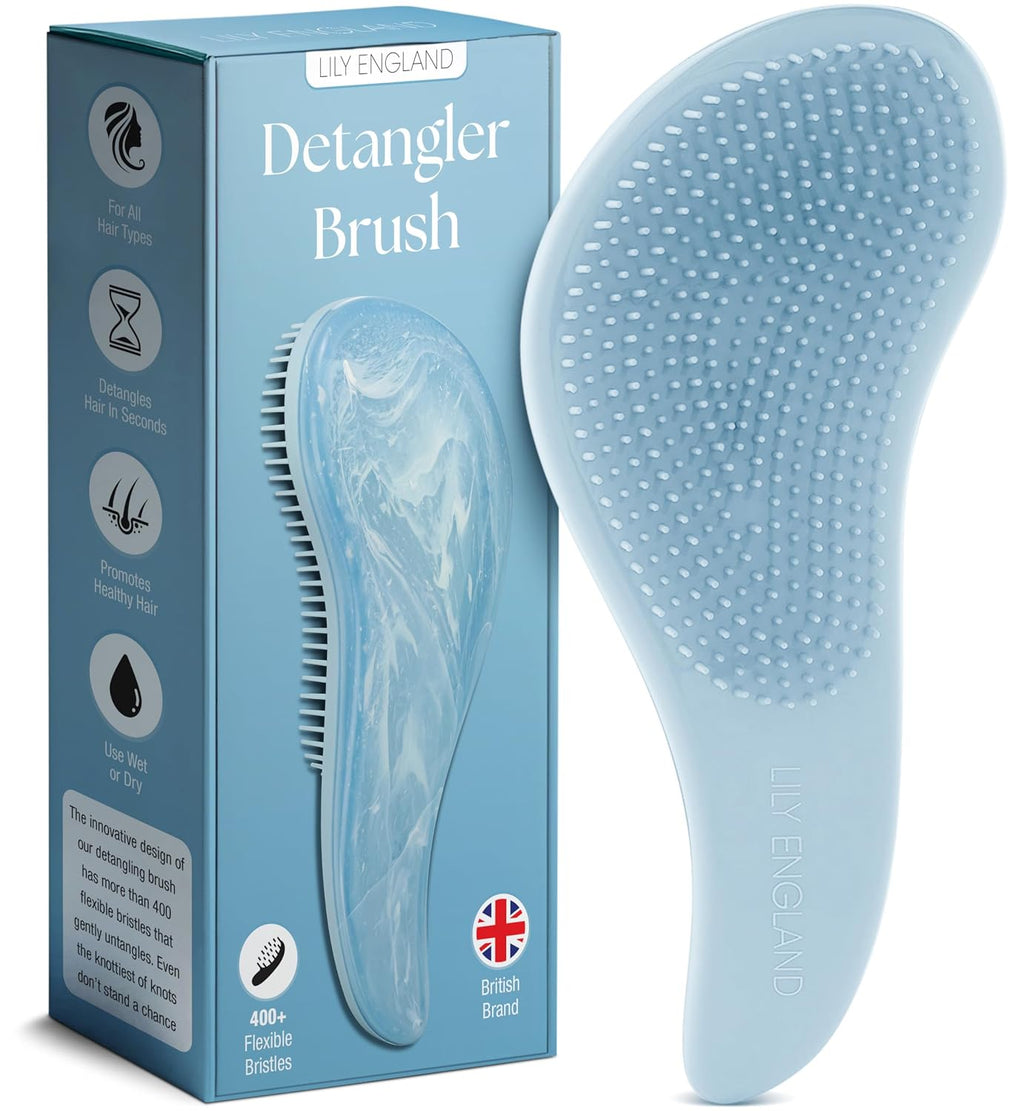 Lily England Detangler Brush for Women & Toddlers, Wet & Dry Hair Brush