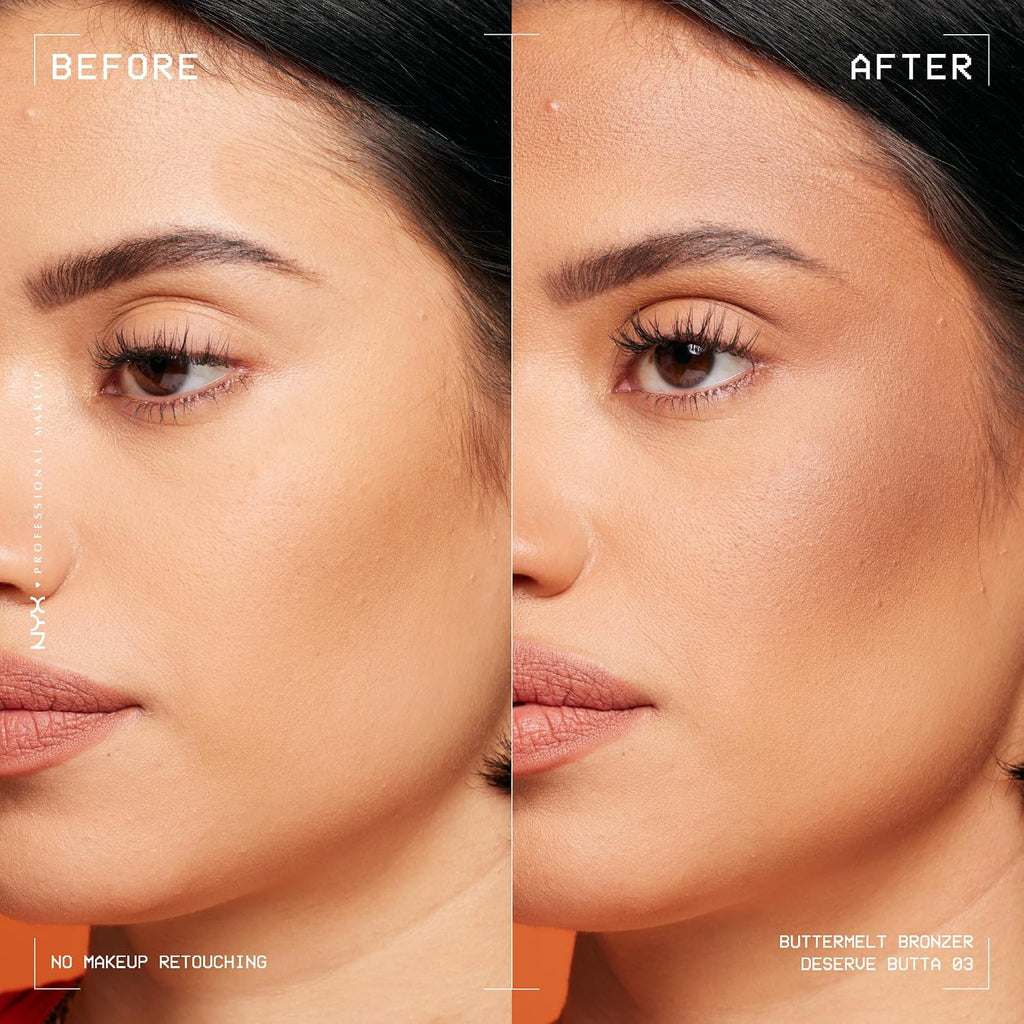 NYX PROFESSIONAL MAKEUP Matte Buttermelt Bronzer, Longwear Face Makeup with Up to 12 Hours of Wear, Vegan Formula - Dese