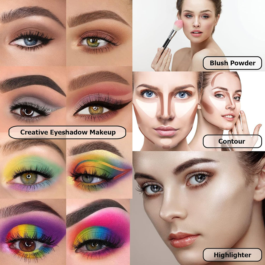 UCANBE Eyeshadow Palette with 15Pcs Brushes Makeup Set, Pigmented 86 Colors Make Up Sets Valentine's Day Gift, Matte Shi