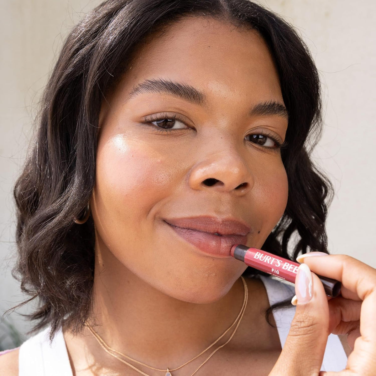 Burt's Bees Shimmer Lip Tint Set, Tinted Lip Balm Stick, Moisturizing for All Day Hydration with Natural Origin Glowy Pi