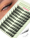 Focipeysa Wispy Lash Clusters Spiky Eyelash Clusters 10-18mm Eyelash Extensions Fox Eye Eyelash Right Left Individual La