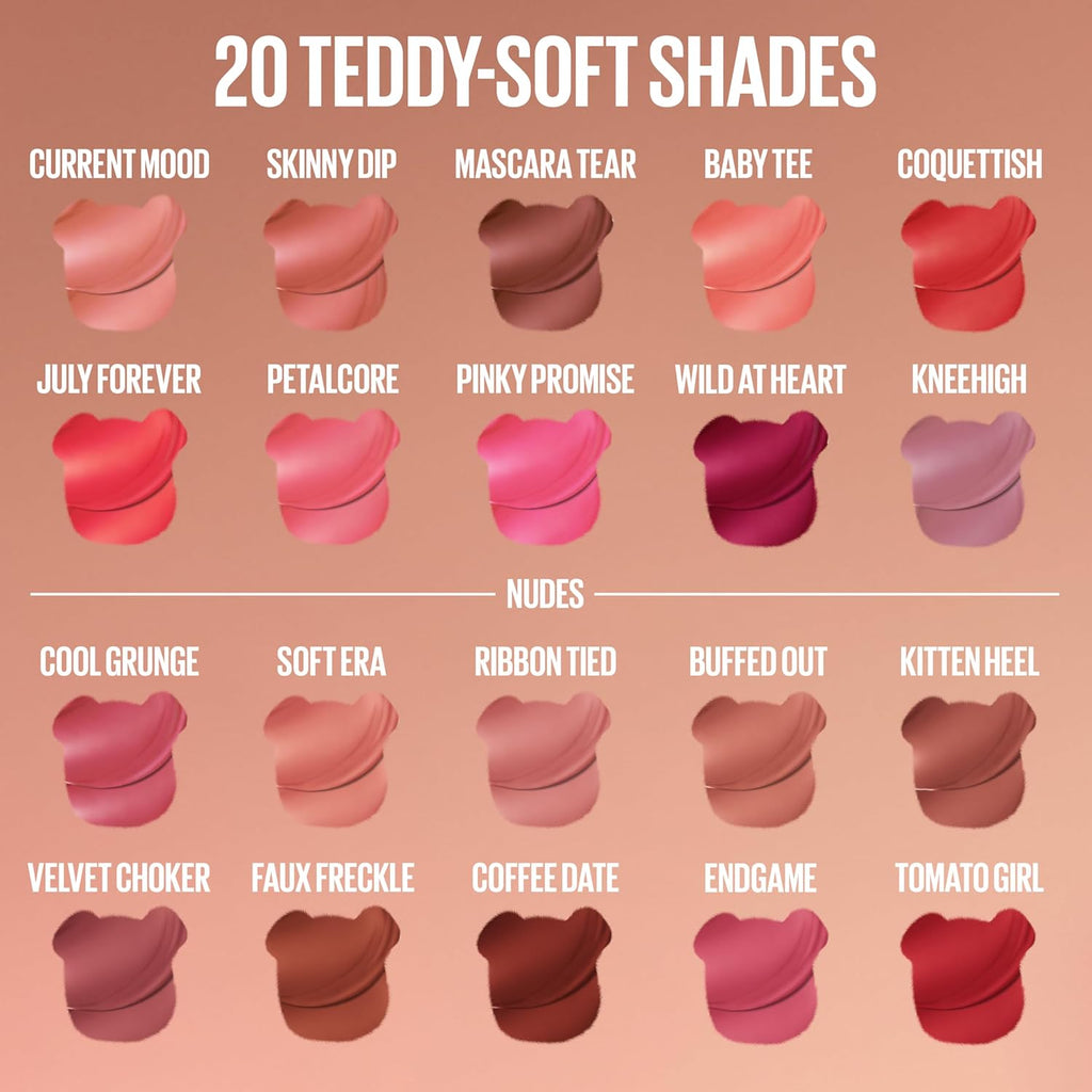 Maybelline Super Stay Teddy Lip Tint, Kneehigh, Pinky Mauve