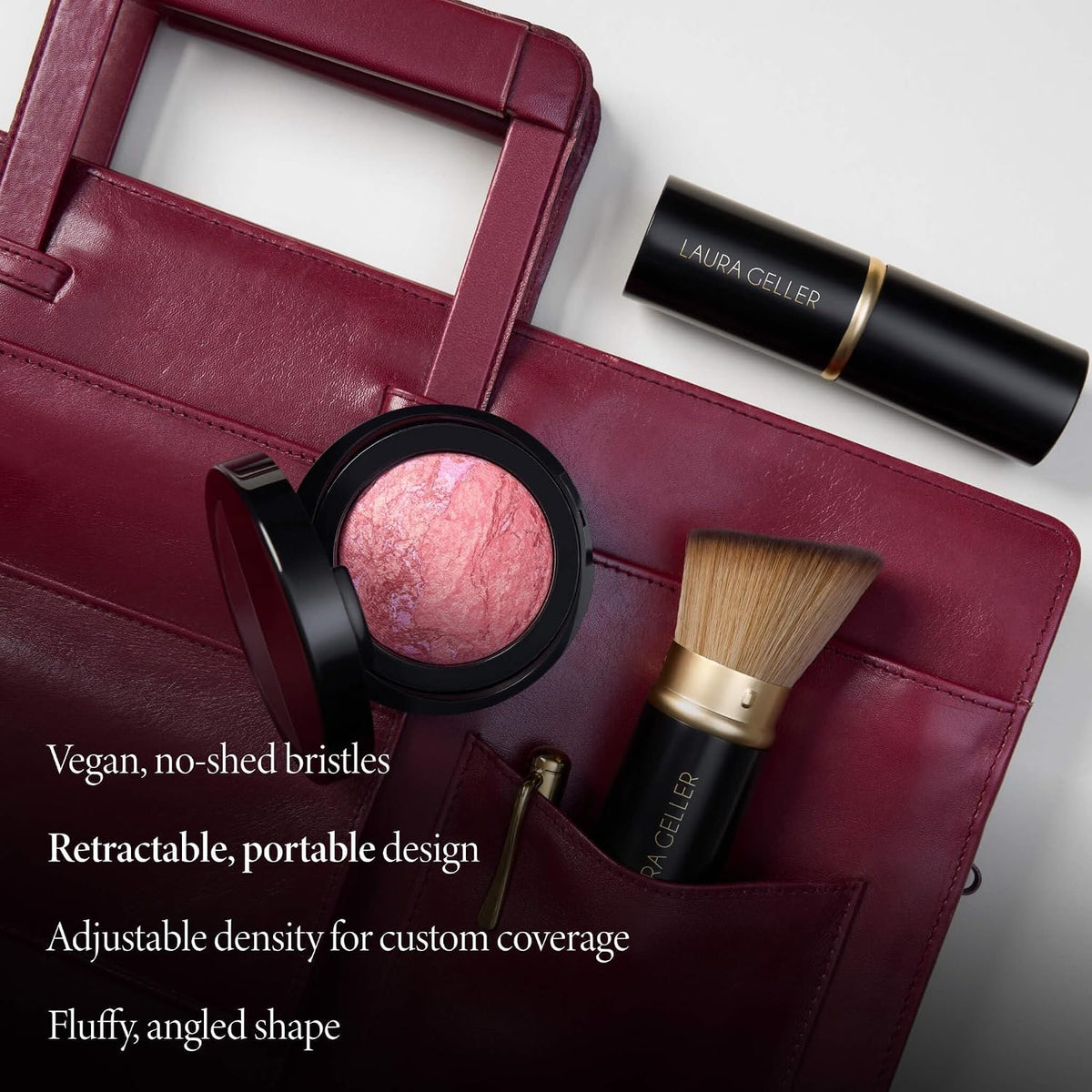 LAURA GELLER Makeup Brushes - 02 Retractable Angled Kabuki Brush