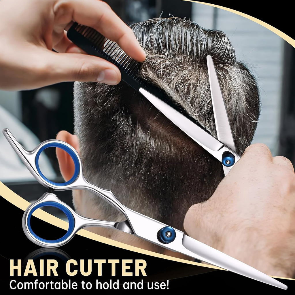 Hair Cutting Scissors Set, 4Cr13MoV Cutting and Thinning Shears, 9-Piece