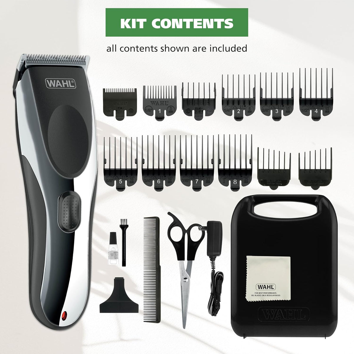 Wahl Clipper Rechargeable Cord/Cordless Haircutting & Trimming Kit