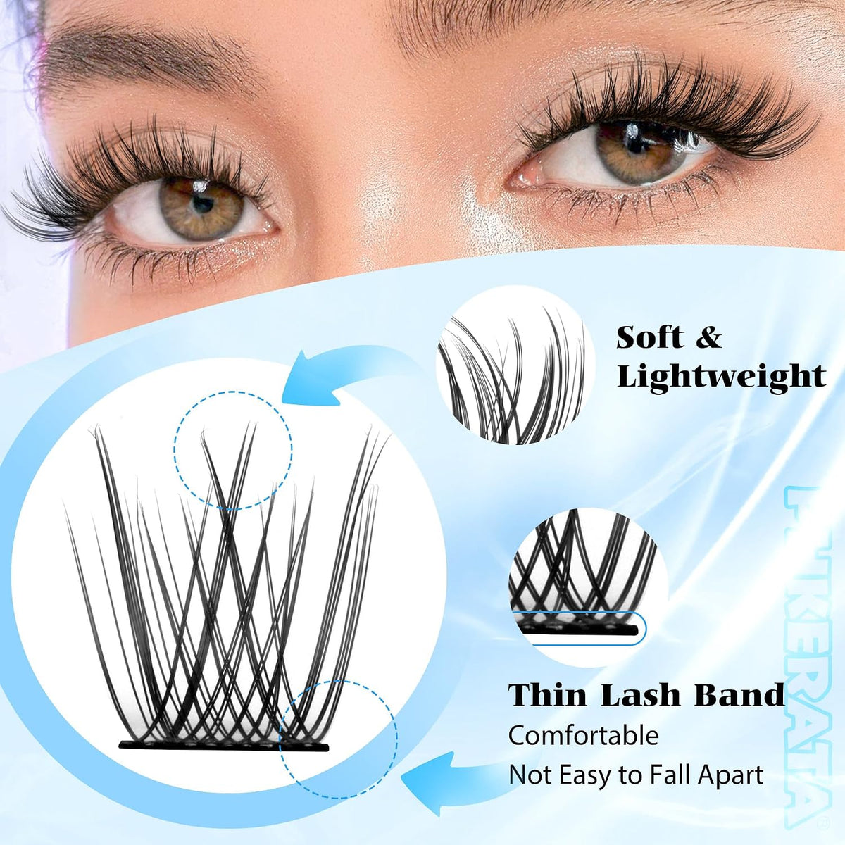 Natural Lash Clusters Wispy Eyelash Clusters, Eyelash Extensions
