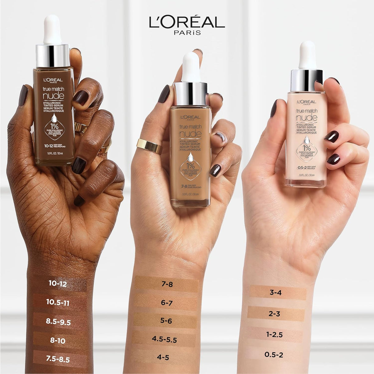 L'Oreal Paris True Match Nude Tinted Serum Foundation, Light 2-3