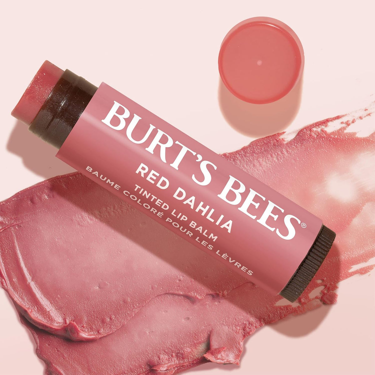 Burt's Bees Lip Tint Balm, Fiery Red Dahlia, 0.15 oz., 2 Tubes