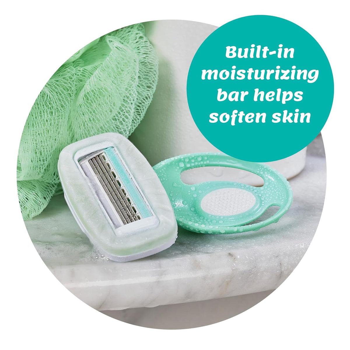 Schick Intuition Go 2-in-1 Mini 4-Blade Razor for Women, 1 ct