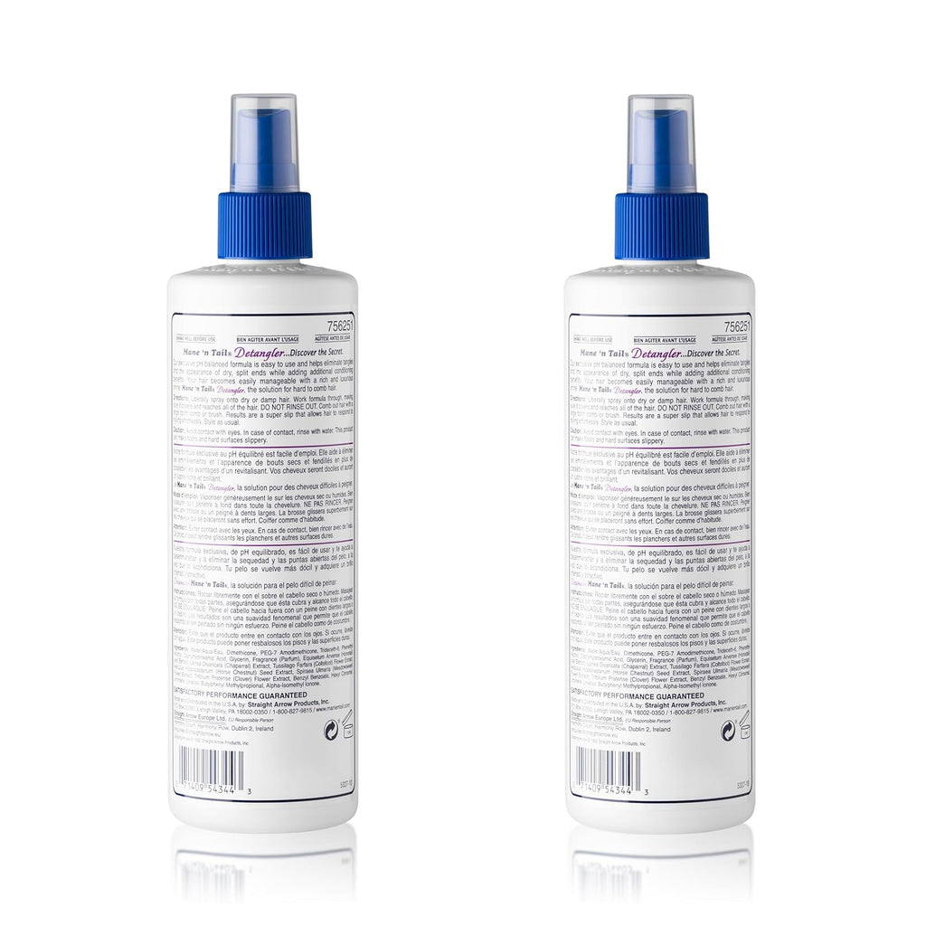 Mane 'n Tail Mane 'n tail detangler 2 pack, Apple Blossom, 24 Fl Ounce