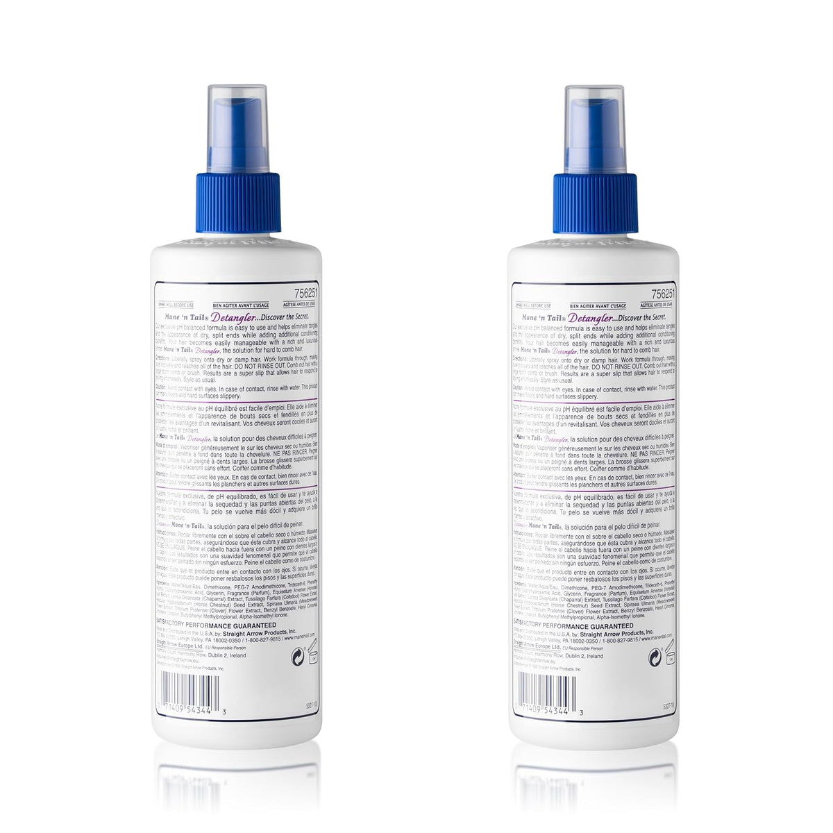 Mane 'n Tail Mane 'n tail detangler 2 pack, Apple Blossom, 24 Fl Ounce