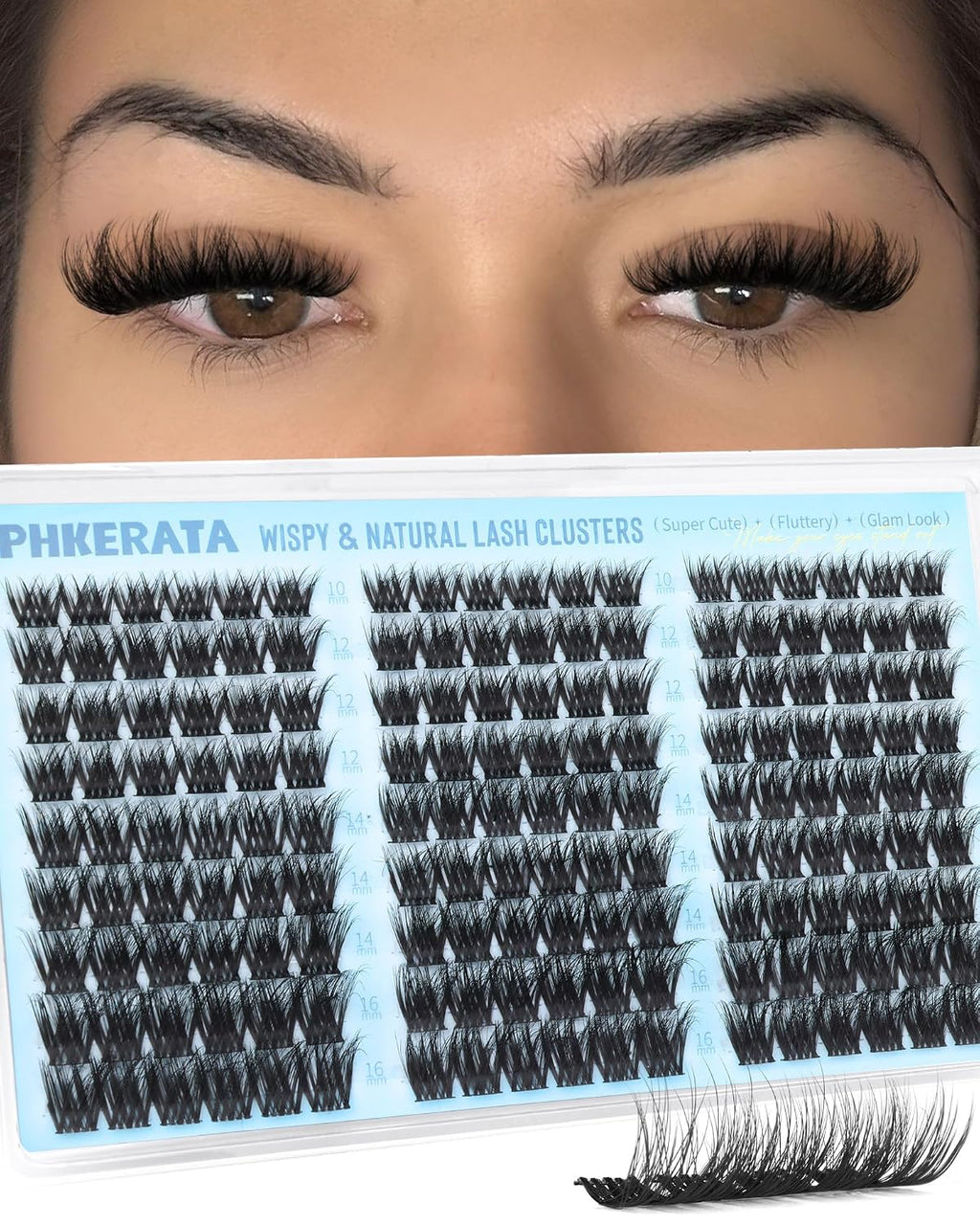 Fluffy Lash Clusters Wispy Eyelash Clusters Natural C Curl