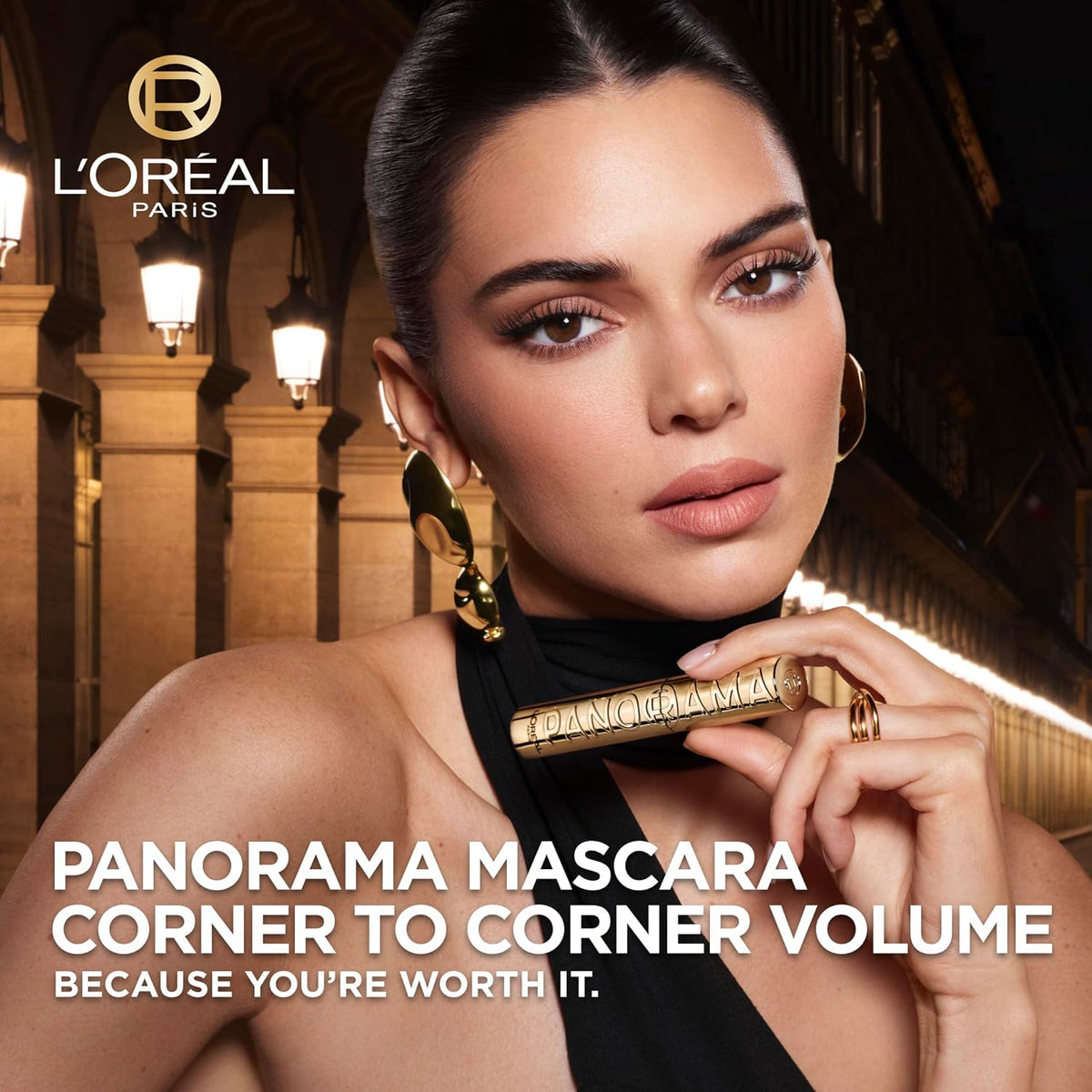 L'Oreal Paris Voluminous Panorama Mascara, Volumizing and Lengthening Mascara, Washable Longwear and Smudge Resistant Ma