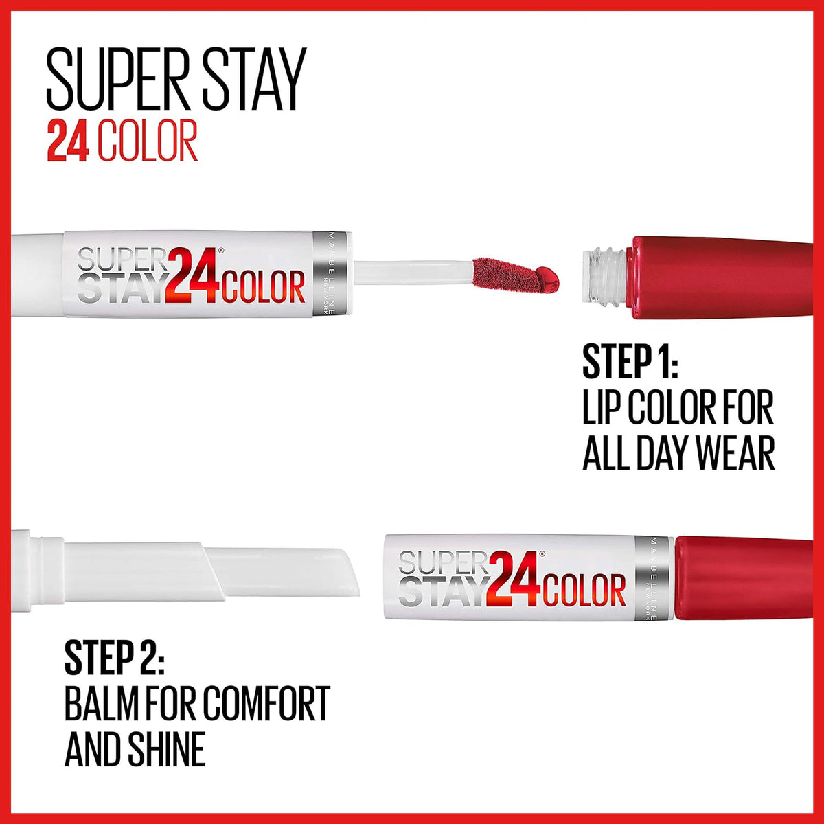 Maybelline Super Stay 24 2-Step Liquid Lipstick, Blush On 105