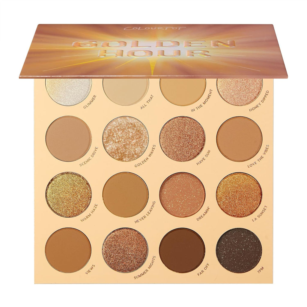 ColourPop After Hours Eyeshadow Palette - Smokey Mauve Makeup Palette with Metallic, Matte, Glitter & Matte Sparkle Fini