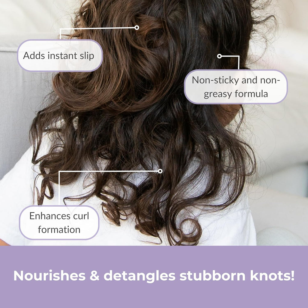 Love Ur Curls Kids Detangler Spray - Leave In Conditioner, Fragrance Free