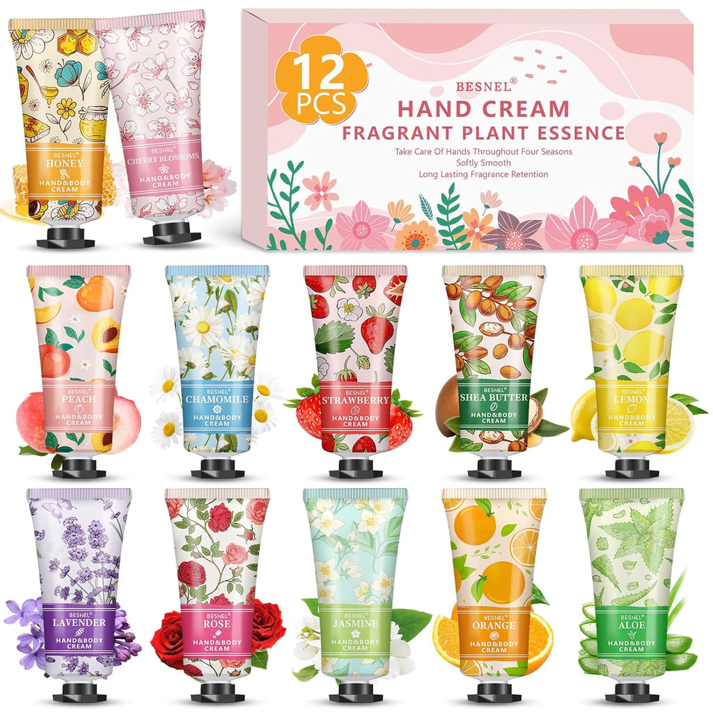 12 Pack Hand Cream Gift Set For Women,Mini Hand Lotion Travel Size for Hand
