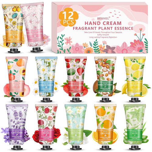 12 Pack Hand Cream Gift Set For Women,Mini Hand Lotion Travel Size for Hand