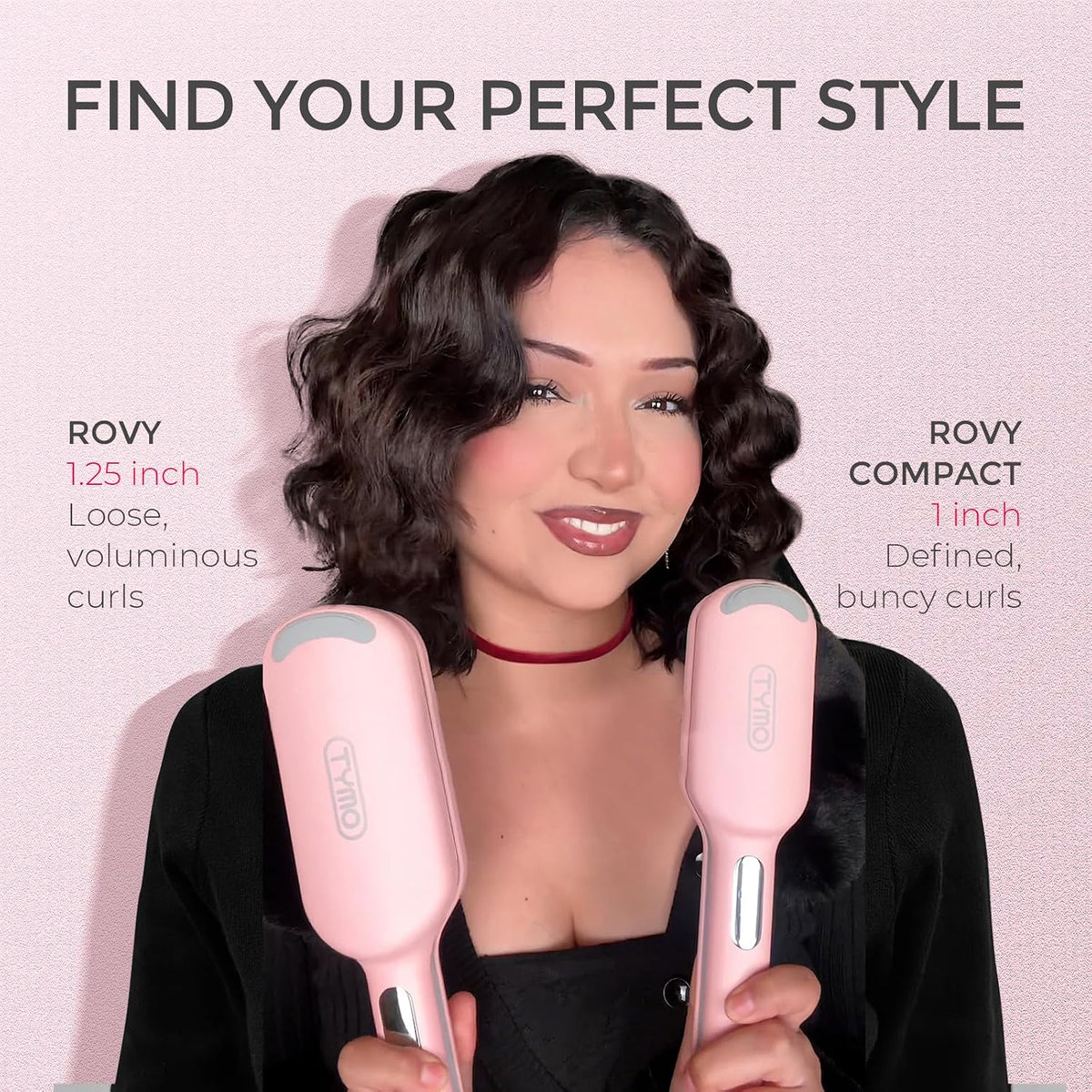 Curling Iron Hair Crimper Waver, TYMO ROVY Beach Waves Hair Curler