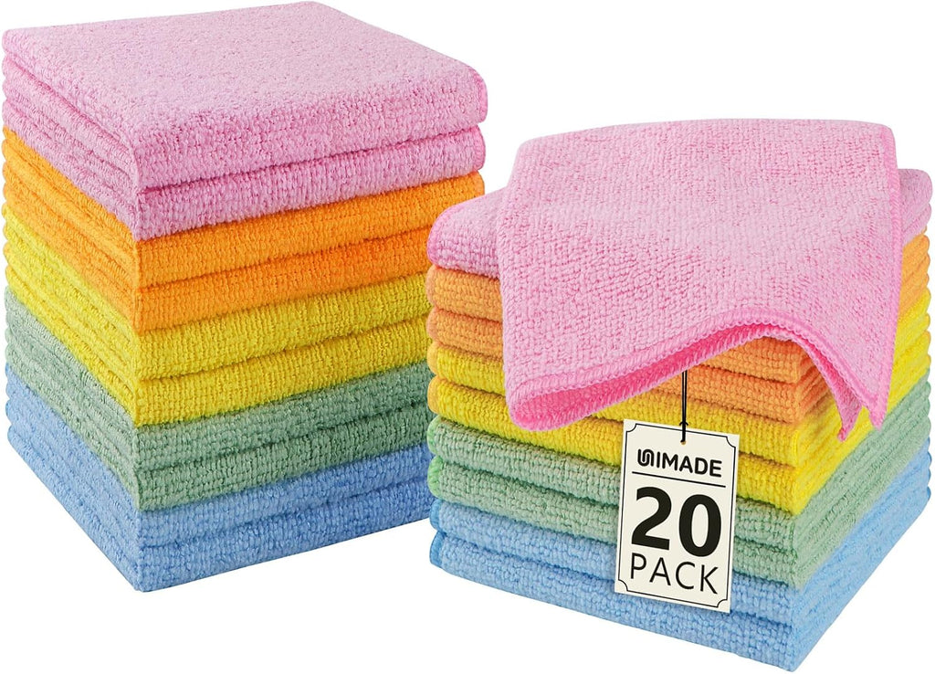 Washcloths 20 Pack Face Towels (12" x 12"), Highly Soft Wash Cloths