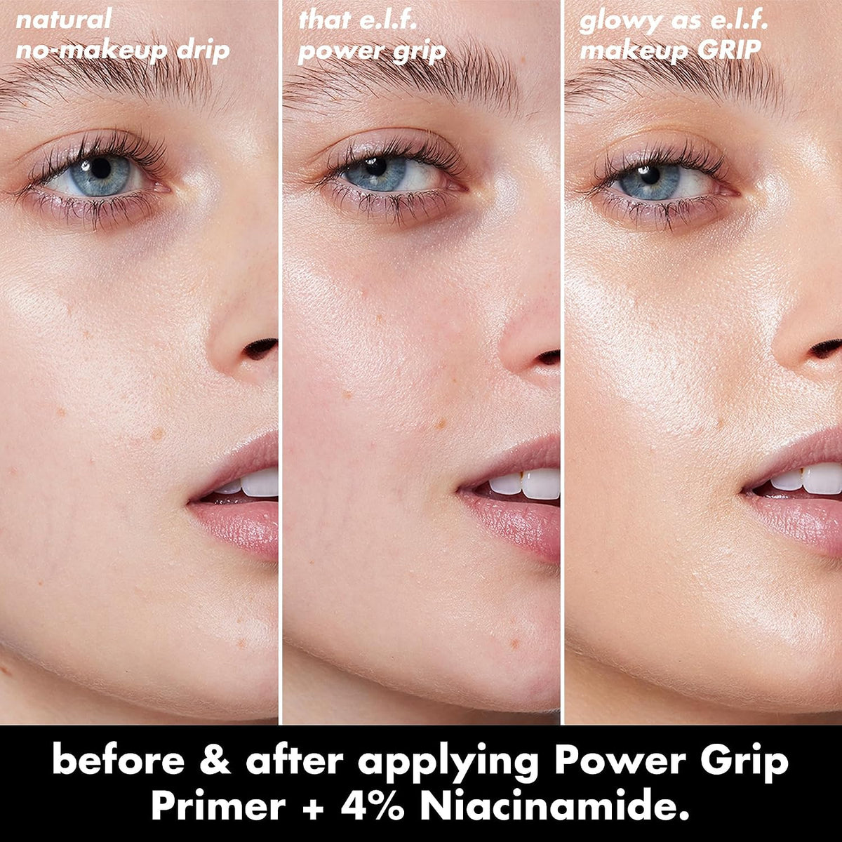 e.l.f. Power Grip Primer + 4% Niacinamide, Gripping Gel Primer, 0.811 Fl Oz