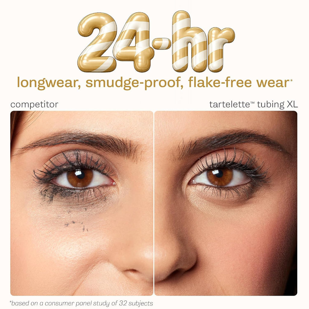 tarte tartelette XL tubing mascara – Lash Extensions in a Tube with Peptide, Extra-Bold Buildable Lifted Length & Volume