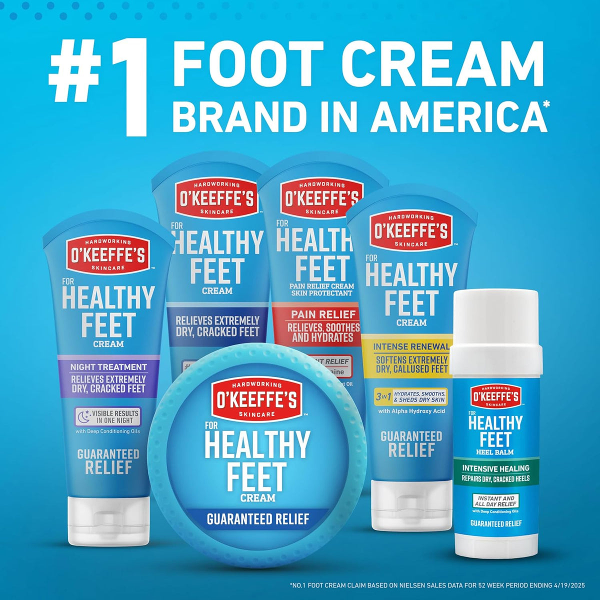 O'Keeffe's Healthy Feet Foot Cream, 3.2 oz Jar, 1-Pack For Extreme Dryness
