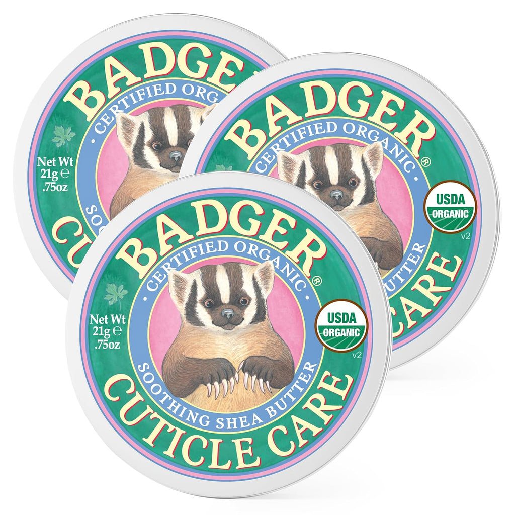 Badger Organic Cuticle Cream, Shea Butter, .75 oz Tin