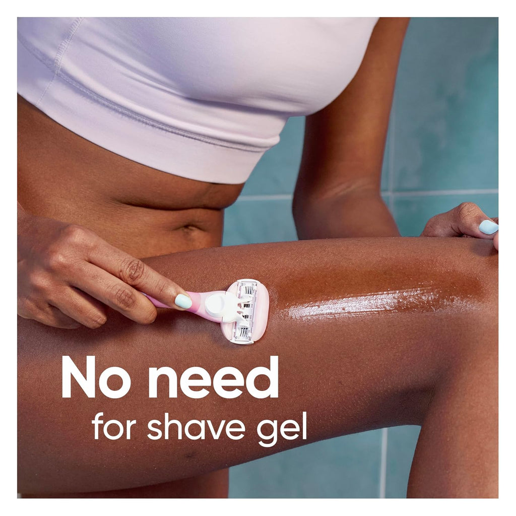Gillette Venus ComfortGlide White Tea 4 count, with Gillette Venus ComfortGlide plus MoistureGlide 2 count, Women's Razo