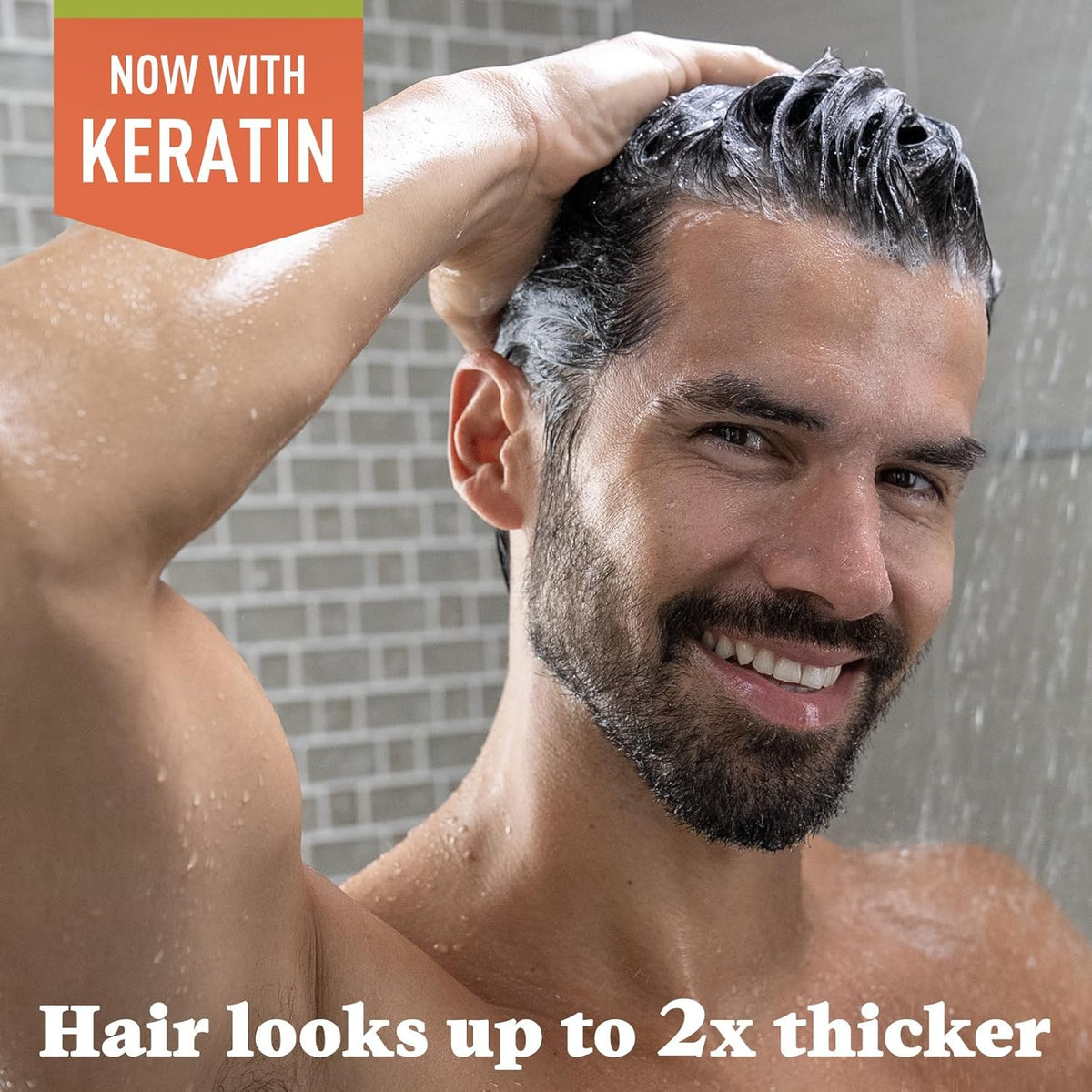 JUST FOR MEN Control GX Gray Reducing Shampoo, Keratin, 4 Fl Oz (1 Pack)