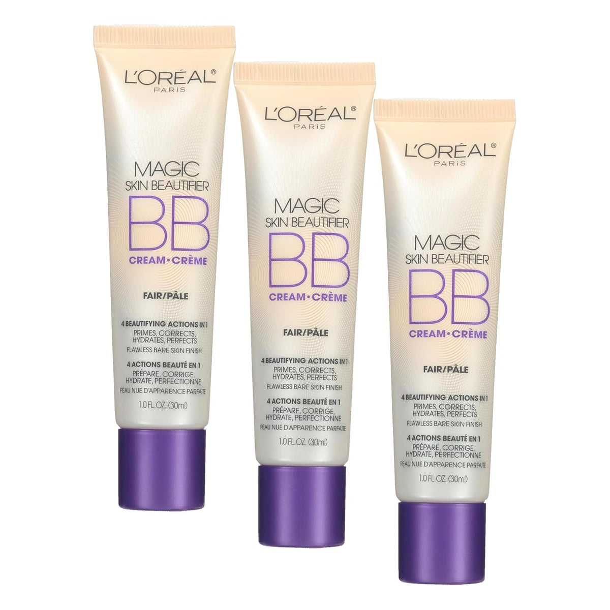 L'Oreal Paris Magic BB Cream, Hydrating Skin Beautifier & Color Changing Foundation, Light Coverage, Anti-Redness, 1 fl 