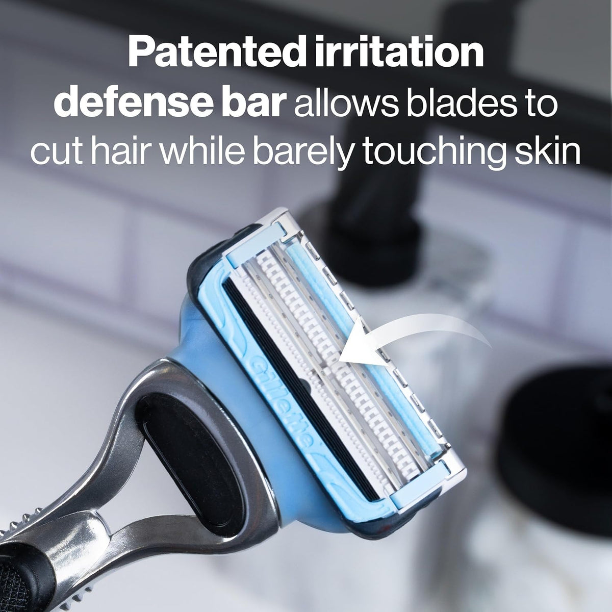 Gillette SkinGuard Razor Blade Refills for Men, 2 Blade Cartridge, SkinGuard for Sensitive Skin, Lubrication, Fits SkinG