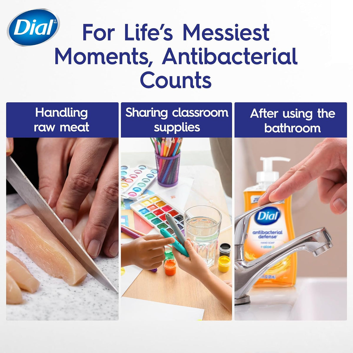 Dial Antibacterial Hydrating Liquid Hand Soap, Coconut Milk, 11oz, 4-Pack