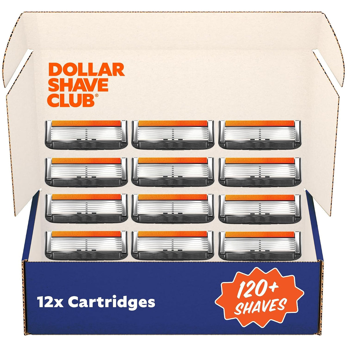 Dollar Shave Club - 6 Blade Razor Refills (8 Pack) - Razors for Men