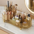 Rotating Makeup Organizer for Vanity Countertop, Amber