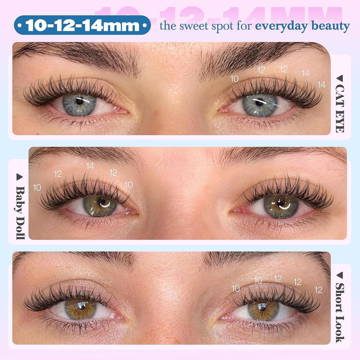 Lash Clusters Wispy Eyelash Clusters Natural CC-Curly Cluster Lashes zanlufly Wispy Individual Lashes 180Pcs Eyelash Ext