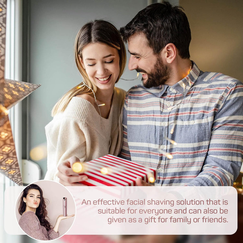 Facial Hair Removal for Women- As Seen on TV, Electric Painless Face Shaver, Rechargeable Hair Removal Device for Face, 