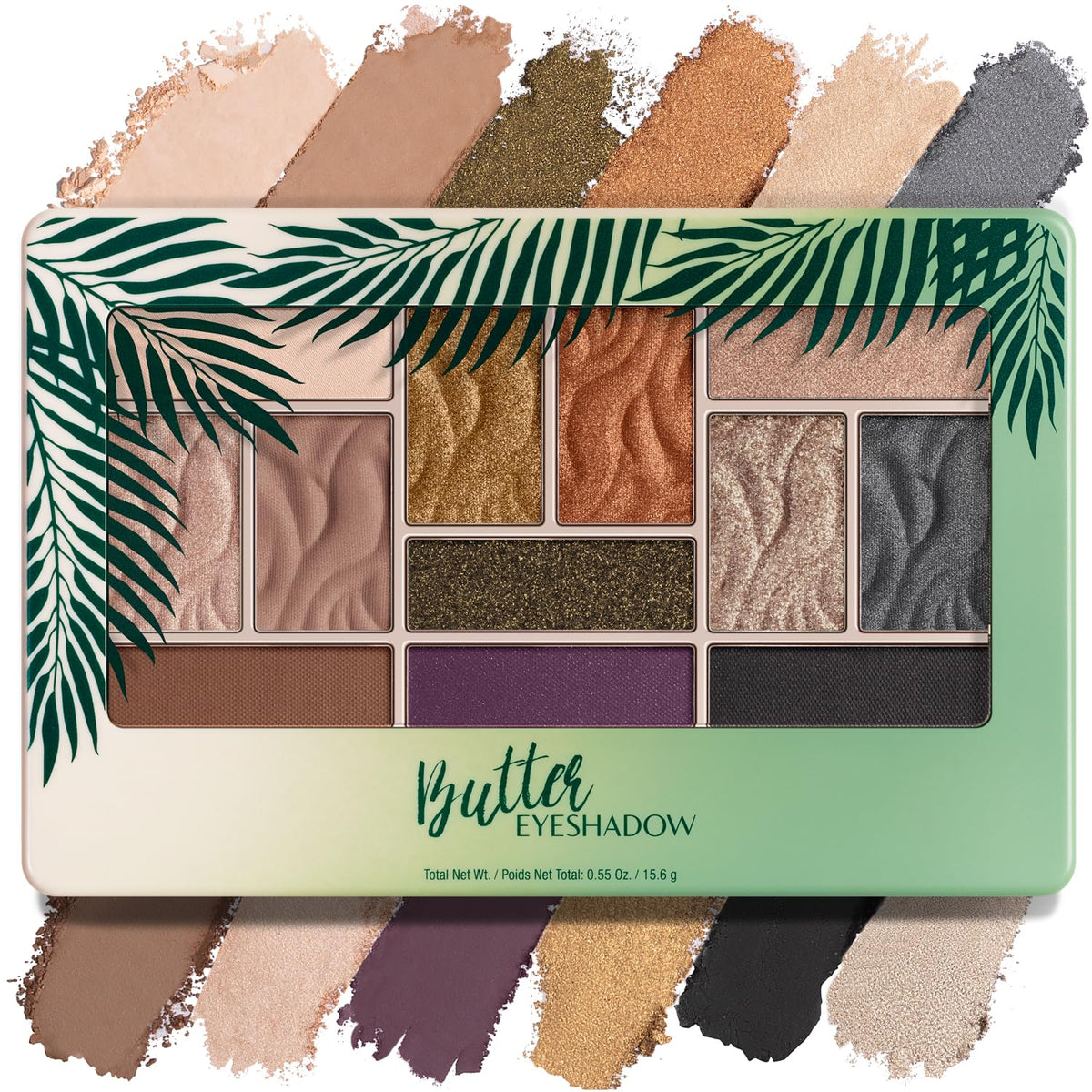 Physicians Formula Murumuru Butter Eyeshadow, 12-Shade Ultra-Creamy Palette with Murumuru & Tucuma Butters, Silky Soft B