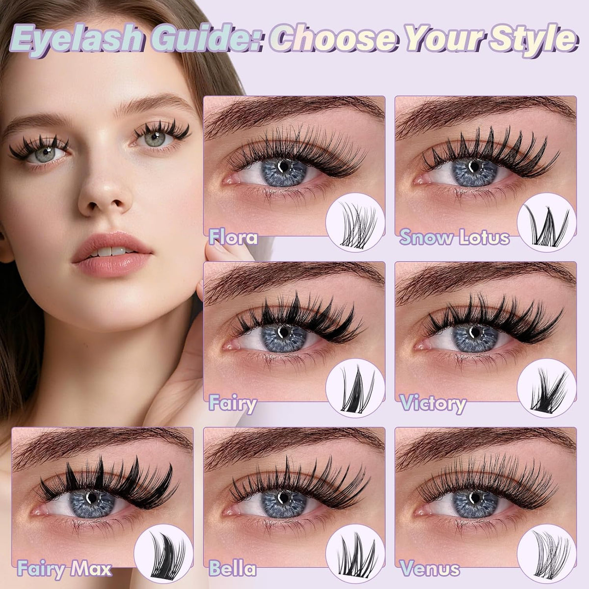 B&Q Fairy Lash Clusters - DIY Manga Lashes at Home for Beginner