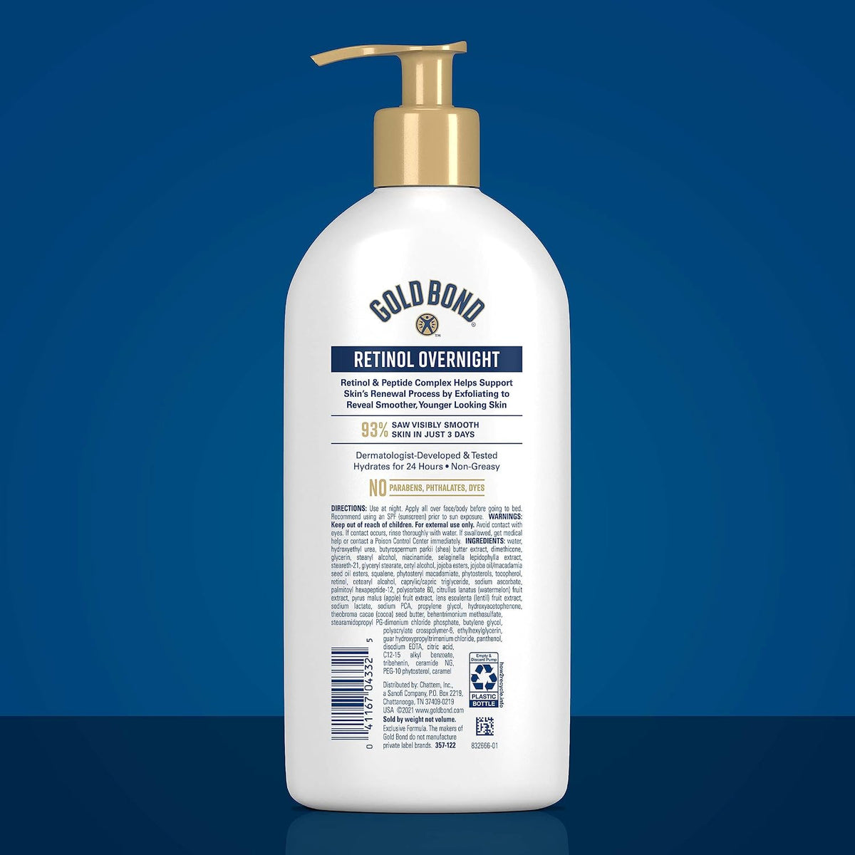 Gold Bond Age Renew Retinol Overnight Body & Face Lotion, 13 Oz