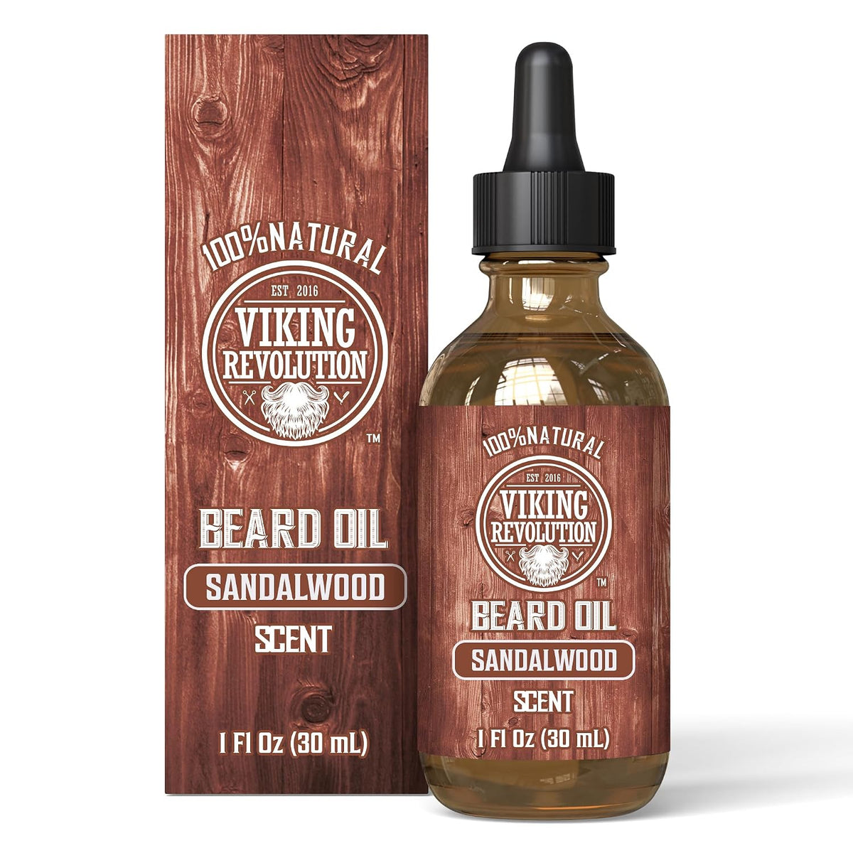 Viking Revolution Beard Oil - Sandalwood - 1 fl oz