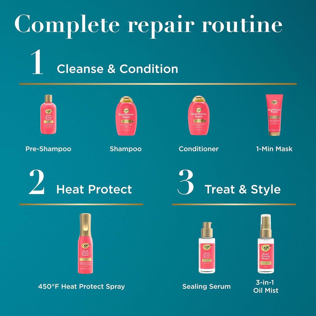 OGX Bond Protein Repair 450°F Heat Protect Spray, 6.5 fl. oz