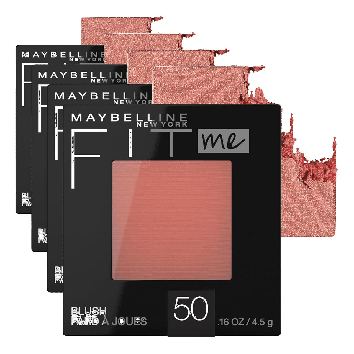 Maybelline Fit Me Powder Blush, Lightweight, Smooth, Blendable, Long-lasting All-Day Face Enhancing Makeup Color, Mauve,
