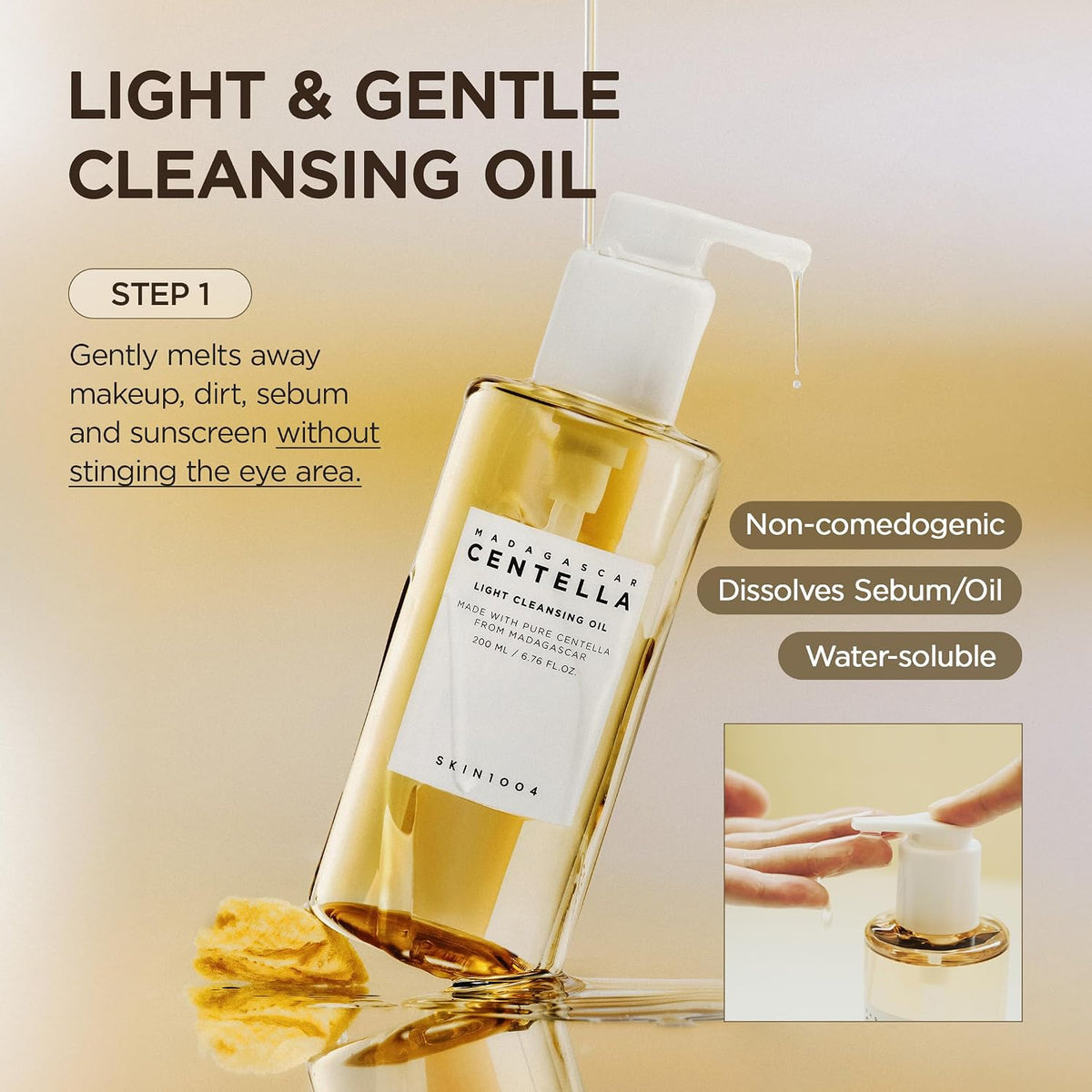 SKIN1004 Centella Double Cleansing Duo, Oil Cleanser, Face Wash 10.99 fl.oz