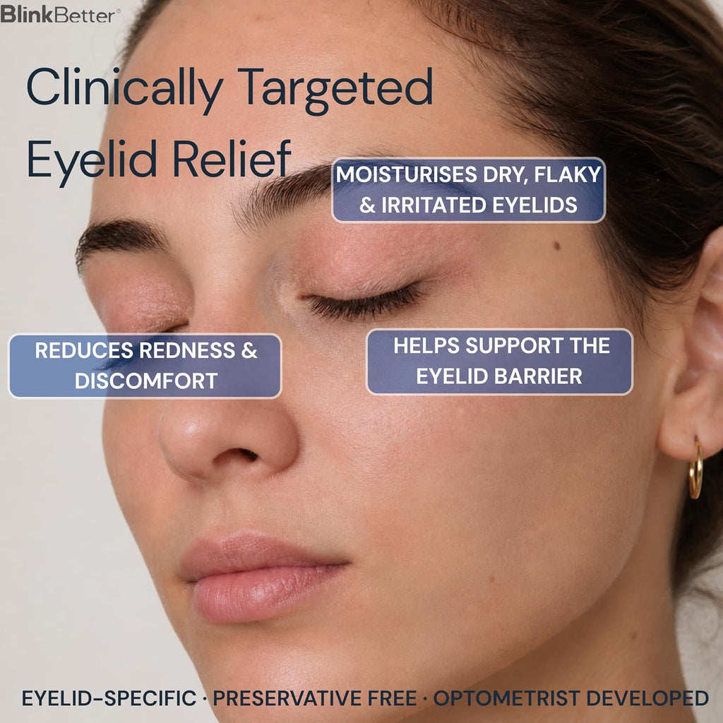 BlinkBetter BetterLids Eyelid Ointment for Dry, Itchy & Sensitive Eyelids – Deep-Moisturising Oat Complex with Shea Butt