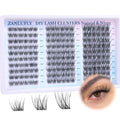 Lash Clusters Wispy Eyelash Clusters Natural CC-Curly Cluster Lashes zanlufly Wispy Individual Lashes 180Pcs Eyelash Ext