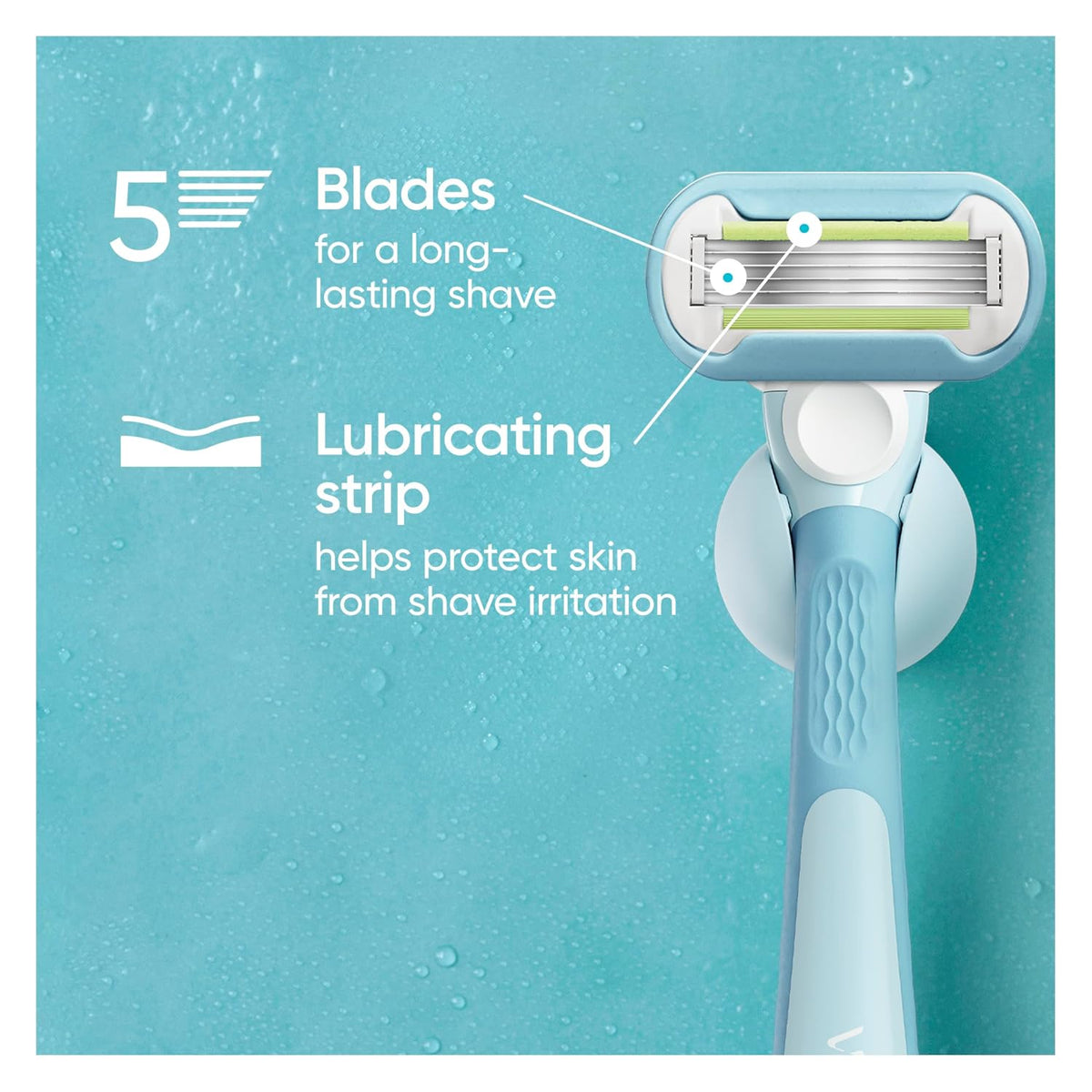 Gillette Venus Smooth Womens Razor Blade Refills, 8 Count, Lubracated to Protect the Skin from Irritation