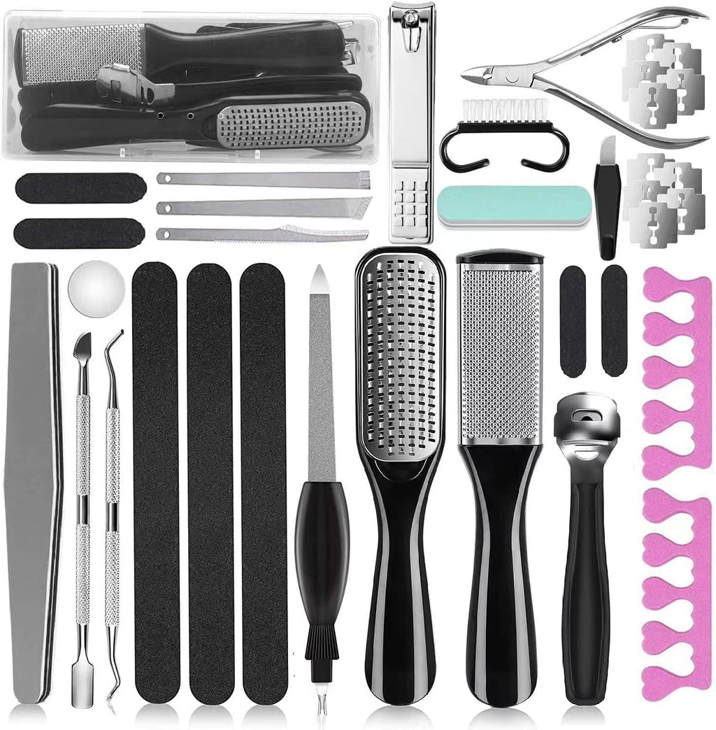 36 in 1 Pedicure Kit, Foot Callus Remover with Foot File&Foot Rasp