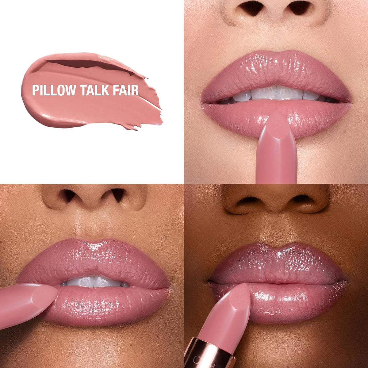Charlotte Tilbury K.I.S.S.I.N.G Lipstick - Moisturizing & Hydrating Lipstick with Light-Diffusing Pigments for a Luminou